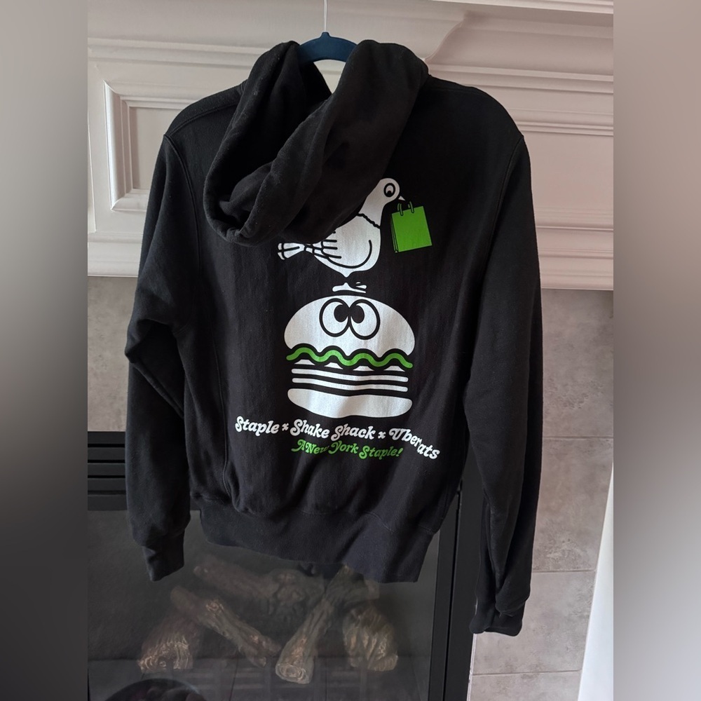 Limited Edition Jeff STAPLE x SHAKE SHACK X UBER EATS Champion Hoodie Size Small - Picture 3 of 5